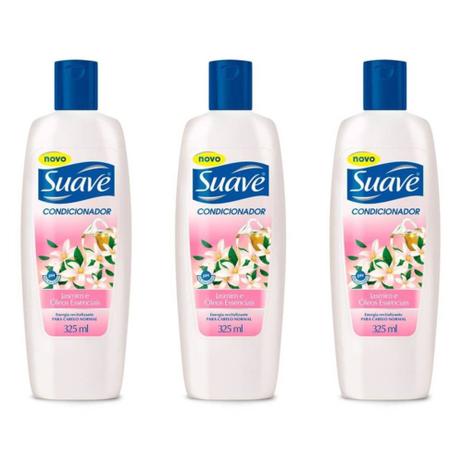 Suave Jasmim E Óleos Essenciais Condicionador 325ml (Kit C/03) Menor preço em Suave Jasmim E Óleos Essenciais Condicionador 325ml (Kit C/03)
