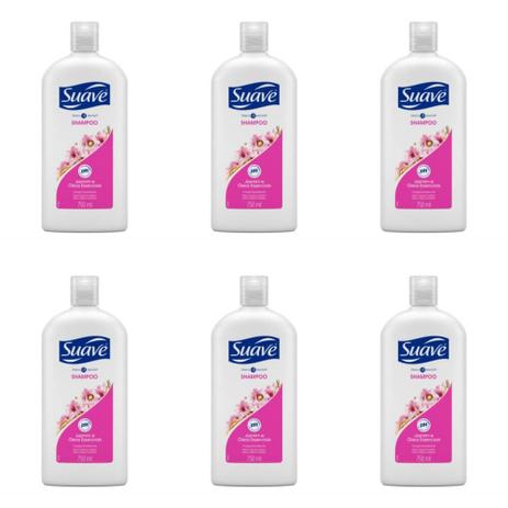 Suave Jasmim E Óleos Essenciais Shampoo 750ml (Kit C/06) Menor preço em Suave Jasmim E Óleos Essenciais Shampoo 750ml (Kit C/06)