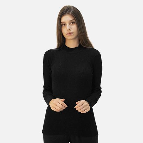 Suéter Em Tricot Gola Alta Manga Longa - Dzarm - Suéter Feminino - Magazine  Luiza