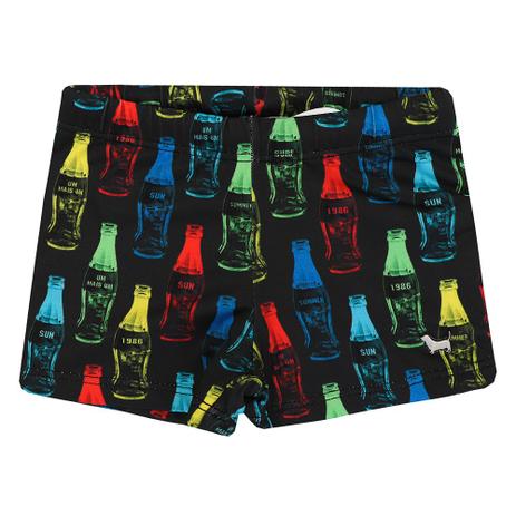 Sunga-Short para Bebê Masculino Estampa Garrafas - 1+1 Menor preço em Sunga-Short para Bebê Masculino Estampa Garrafas - 1+1