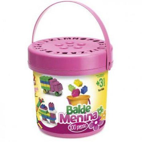 Super Balde Menina 100 Peças Riber BRINK 1700 - Riberbrink Menor preço em Super Balde Menina 100 Peças Riber BRINK 1700 - Riberbrink