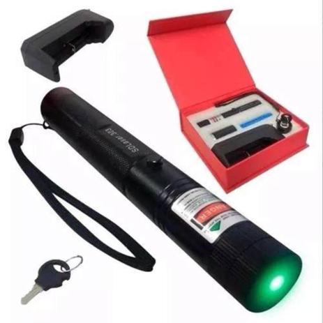 Super Caneta LASER Pointer Verde Longo Alcance 16 Km Estojo Menor preço em Super Caneta LASER Pointer Verde Longo Alcance 16 Km Estojo