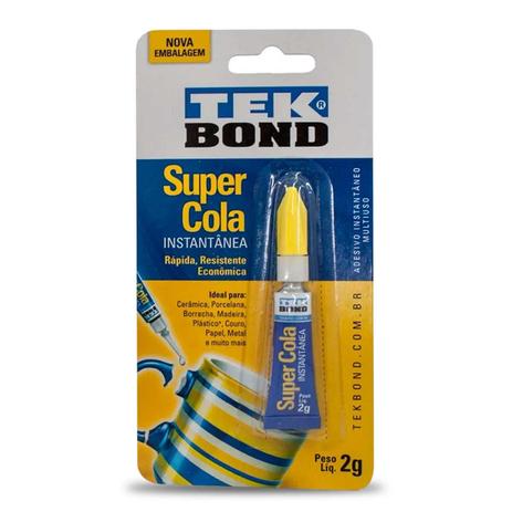 Super Cola 2g Blister - TekBond Menor preço em Super Cola 2g Blister - TekBond