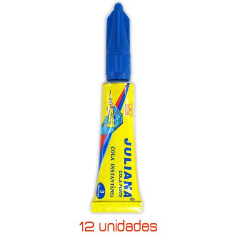 Super cola forte instantânea 3g juliana Menor preço em Super cola forte instantânea 3g juliana