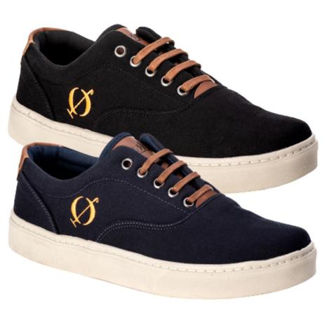 sapatenis preto masculino barato