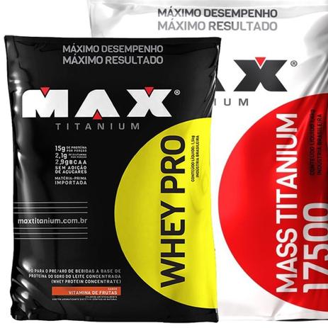 Super Combo Massa Muscular Feminino - Max titanium Menor preço em Super Combo Massa Muscular Feminino - Max titanium