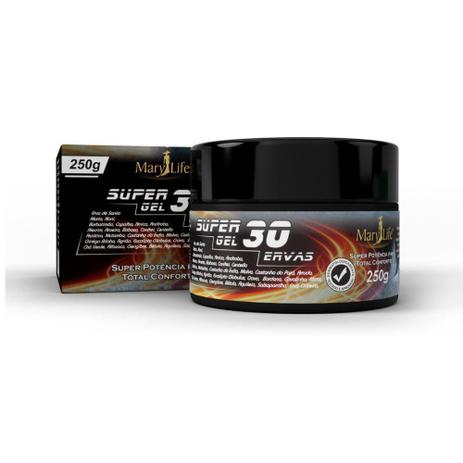 Super gel 30 ervas gelo quente 250g mary life - Bio Instinto Menor preço em Super gel 30 ervas gelo quente 250g mary life - Bio Instinto