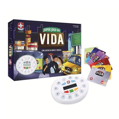 Super jogo da vida cartão débito e crédito - estrela Menor preço em Super jogo da vida cartão débito e crédito - estrela