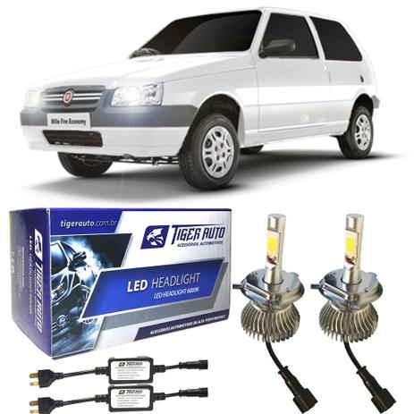 Super Led H4 Kit C/ Chicote Fiat Uno tds - Tiger auto Menor preço em Super Led H4 Kit C/ Chicote Fiat Uno tds - Tiger auto