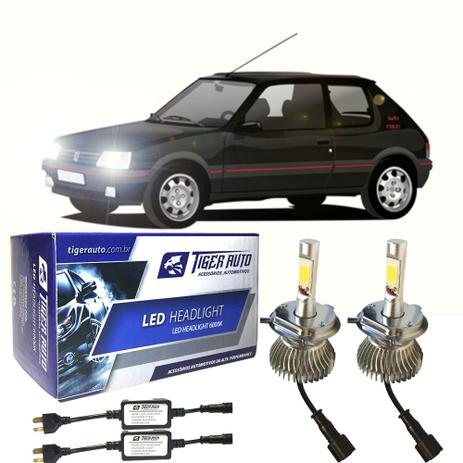 Super Led H4 Kit C/ Chicote Peugeot 205 tds - Tiger auto Menor preço em Super Led H4 Kit C/ Chicote Peugeot 205 tds - Tiger auto