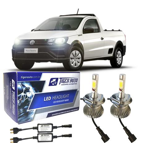 Super Led H4 Kit C/ Chicote Saveiro G6 F/Simp 13-15 - Tiger auto Menor preço em Super Led H4 Kit C/ Chicote Saveiro G6 F/Simp 13-15 - Tiger auto