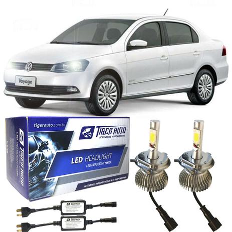 Super Led H4 Kit C/ Chicote Voyage G6 F/Simples 13-16 - Tiger auto Menor preço em Super Led H4 Kit C/ Chicote Voyage G6 F/Simples 13-16 - Tiger auto