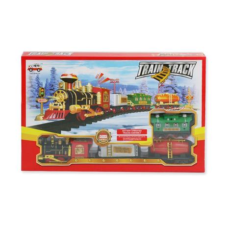 Super locomotiva ferrorama luz som infantil - 25pcs unica - Mega compras Menor preço em Super locomotiva ferrorama luz som infantil - 25pcs unica - Mega compras