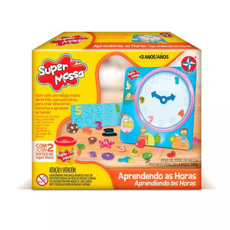 Super Massa Aprendendo as Horas - Estrela Menor preço em Super Massa Aprendendo as Horas - Estrela