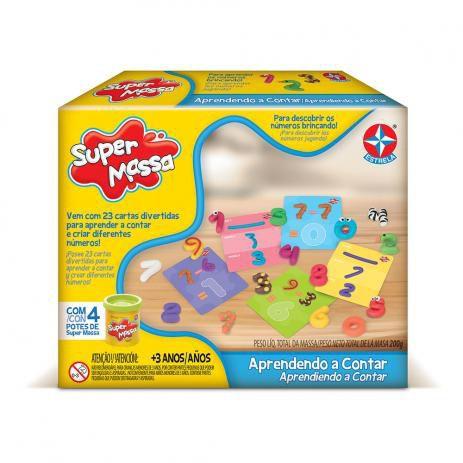 Super massa aprendendo contar - Estrela Menor preço em Super massa aprendendo contar - Estrela