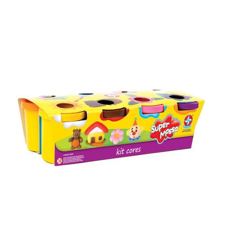 Super Massa - Kit Cores - Estrela Menor preço em Super Massa - Kit Cores - Estrela