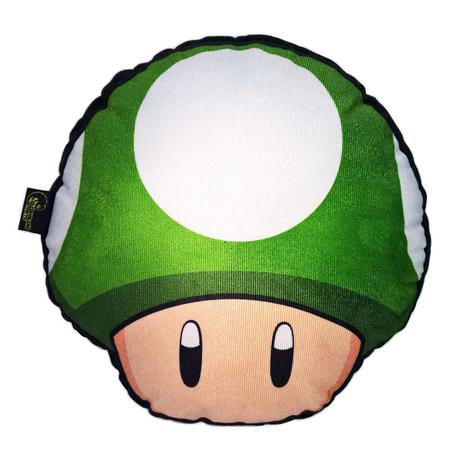 Super MushPillowRoom: Almofada Gamer Inspirada no Cogumelo Verde 1 Up MushPillow - Camaleão preto Menor preço em Super MushPillowRoom: Almofada Gamer Inspirada no Cogumelo Verde 1 Up MushPillow - Camaleão preto