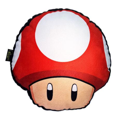 Super MushPillowRoom: Almofada Gamer Inspirada no Cogumelo Vermelho - Camaleão preto Menor preço em Super MushPillowRoom: Almofada Gamer Inspirada no Cogumelo Vermelho - Camaleão preto