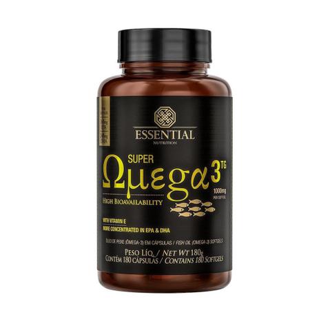 Super Ômega 3 - Essential Nutrition 180 caps Menor preço em Super Ômega 3 - Essential Nutrition 180 caps