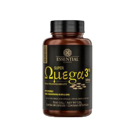Super Ômega 3 TG 500mg - 240 Cápsulas - Essential - Essential nutrition Menor preço em Super Ômega 3 TG 500mg - 240 Cápsulas - Essential - Essential nutrition
