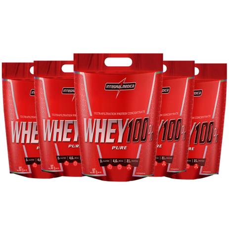 Super Whey 100 Chocolate 5 un 900g Integral Medica Menor preço em Super Whey 100 Chocolate 5 un 900g Integral Medica