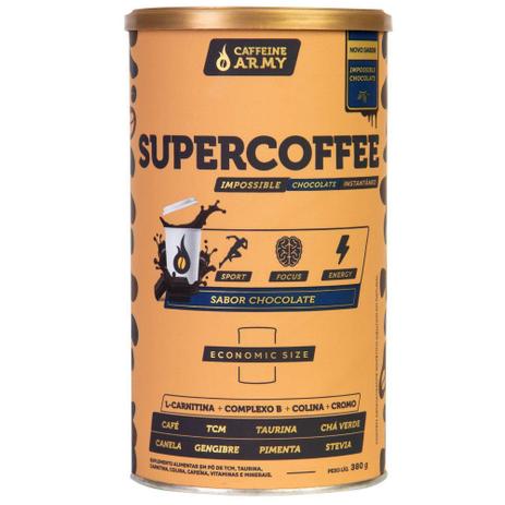 Supercoffee 2.0 economic size 380g - sabor chocolate - Caffeine Army Menor preço em Supercoffee 2.0 economic size 380g - sabor chocolate - Caffeine Army