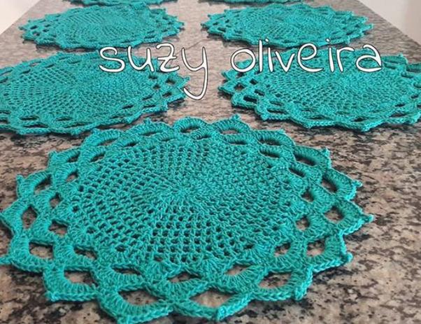 Supla verde tifany croche - Suzy Oliveira Menor preço em Supla verde tifany croche - Suzy Oliveira