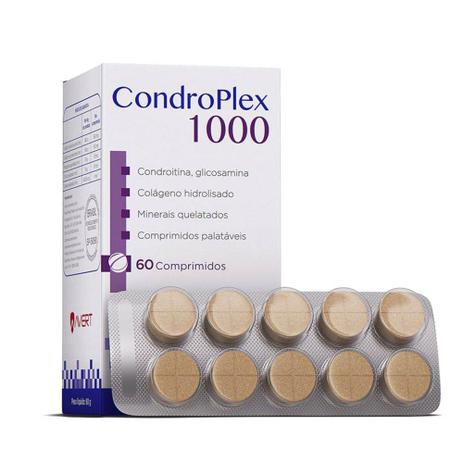 Suplemento Alimentar Condroplex 1000 mg - Cães e Gatos mg com 60 Compr - Avert Menor preço em Suplemento Alimentar Condroplex 1000 mg - Cães e Gatos mg com 60 Compr - Avert