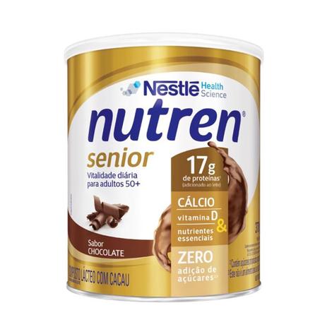 Suplemento alimentar nutren senior chocolate 370g - NESTLE Menor preço em Suplemento alimentar nutren senior chocolate 370g - NESTLE