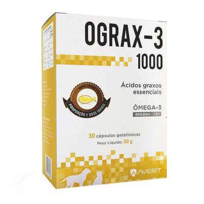 Suplemento Avert Ograx-3 1000 com Ômega 3 30 Cápsulas Menor preço em Suplemento Avert Ograx-3 1000 com Ômega 3 30 Cápsulas