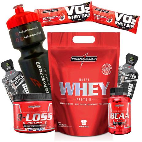 Suplemento Ganho Força Energia Massa Muscular - Whey Nutri 907g Bcaa 2 1 1 90caps 8 Loss Squeeze - Integralmedica Menor preço em Suplemento Ganho Força Energia Massa Muscular - Whey Nutri 907g Bcaa 2 1 1 90caps 8 Loss Squeeze - Integralmedica