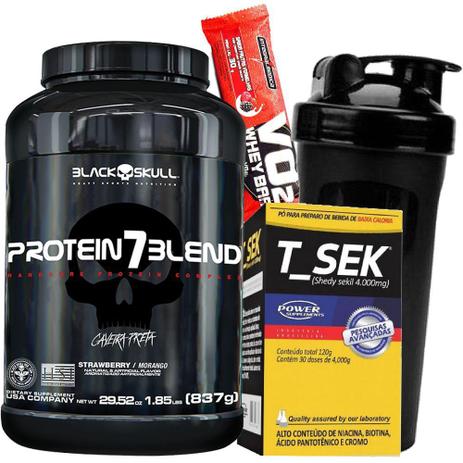 Suplemento Importado para Tirar Retenção Liquida Emagrecer - Whey Protein 7 Blend T SEK Diuretico - Black skull Menor preço em Suplemento Importado para Tirar Retenção Liquida Emagrecer - Whey Protein 7 Blend T SEK Diuretico - Black skull