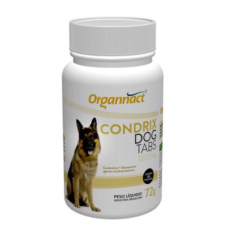Suplemento Organnact Condrix Dog Tabs com 60 Tabletes 1200mg 72g Menor preço em Suplemento Organnact Condrix Dog Tabs com 60 Tabletes 1200mg 72g