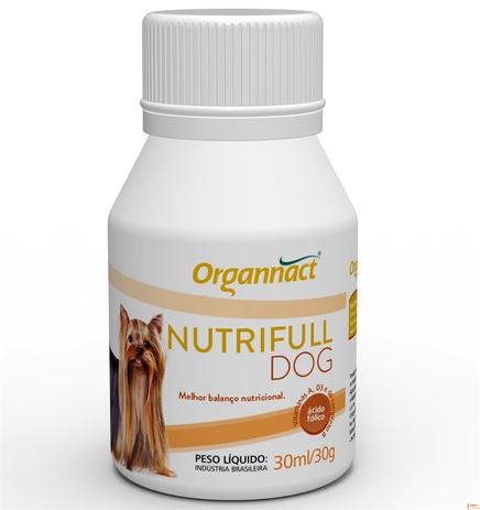 Suplemento Organnact Nutrifull Dog 30ml Menor preço em Suplemento Organnact Nutrifull Dog 30ml