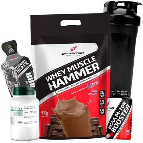 Suplemento para Dilatar a veia - Whey Muscle Hammer 900g Bcaa M-tor 90caps Dilatex 152caps Garrafa - Body action Menor preço em Suplemento para Dilatar a veia - Whey Muscle Hammer 900g Bcaa M-tor 90caps Dilatex 152caps Garrafa - Body action
