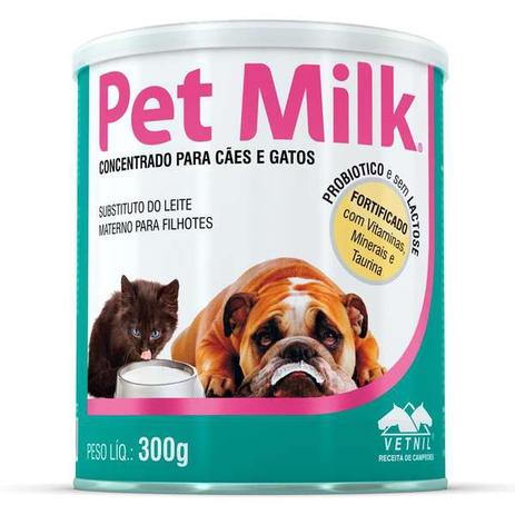 Suplemento Vetnil Substituto do Leite Materno Pet Milk de 300g Menor preço em Suplemento Vetnil Substituto do Leite Materno Pet Milk de 300g
