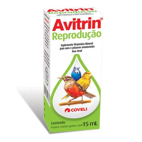 Suplemento Vitaminico Coveli Avitrin Reprodução para Pássaros 15ml Menor preço em Suplemento Vitaminico Coveli Avitrin Reprodução para Pássaros 15ml