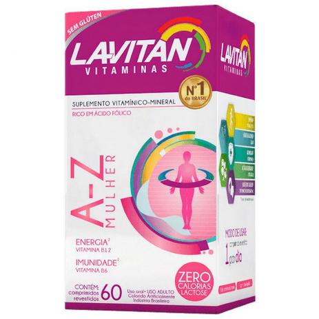 Suplemento Vitamínico Lavitan A-Z Mulher Com 60 Comprimidos - CIMED Menor preço em Suplemento Vitamínico Lavitan A-Z Mulher Com 60 Comprimidos - CIMED
