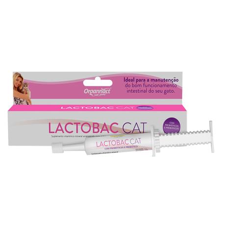 Suplemento Vitamínico Organnact Para Gatos Lactobac Cat 16g Menor preço em Suplemento Vitamínico Organnact Para Gatos Lactobac Cat 16g