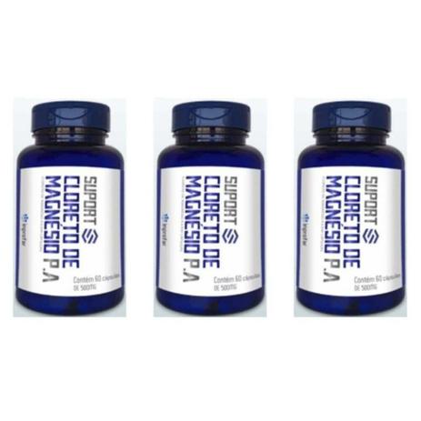 Suport Cloreto De Magnésio P. A. 500mg C/60 (Kit C/03) Menor preço em Suport Cloreto De Magnésio P. A. 500mg C/60 (Kit C/03)