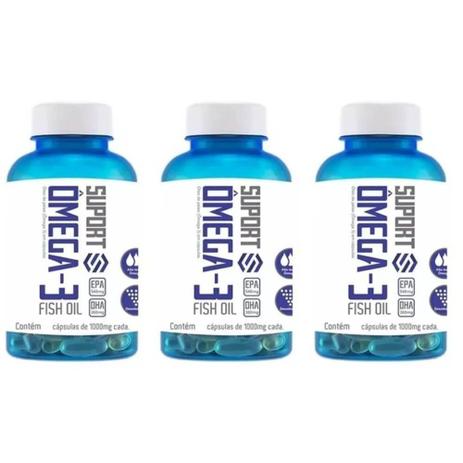 Suport Ômega 3 1000mg C/240 (Kit C/03) Menor preço em Suport Ômega 3 1000mg C/240 (Kit C/03)