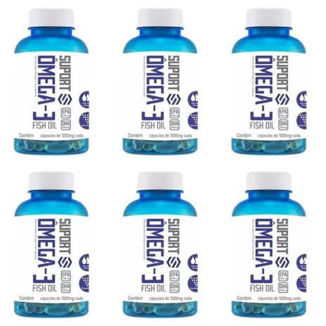 Suport Ômega 3 1000mg C/240 (Kit C/06) Menor preço em Suport Ômega 3 1000mg C/240 (Kit C/06)