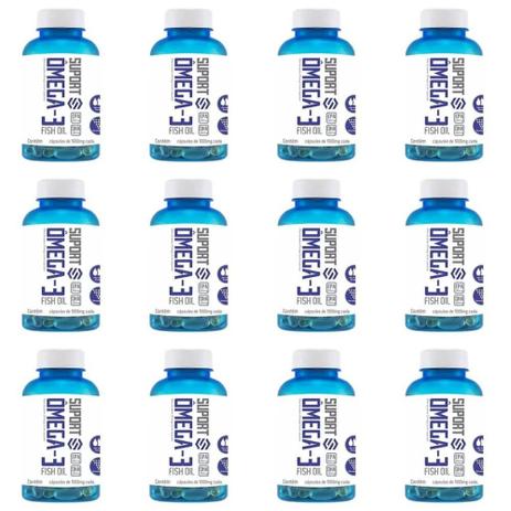Suport Ômega 3 1000mg C/240 (Kit C/12) Menor preço em Suport Ômega 3 1000mg C/240 (Kit C/12)