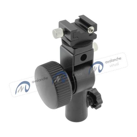 Suporte adaptador para flash e sombrinha tipo D - Zeniko Menor preço em Suporte adaptador para flash e sombrinha tipo D - Zeniko