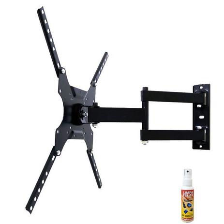 Suporte articulado para tv smart/ 4k /lcd/led 23" a 55" + limpa telas - CS Menor preço em Suporte articulado para tv smart/ 4k /lcd/led 23" a 55" + limpa telas - CS
