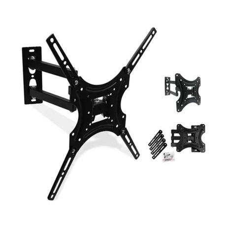 Suporte Articulado Parede P/ Tv Monitor de 14" até 55" Preto - Casamiga Menor preço em Suporte Articulado Parede P/ Tv Monitor de 14" até 55" Preto - Casamiga