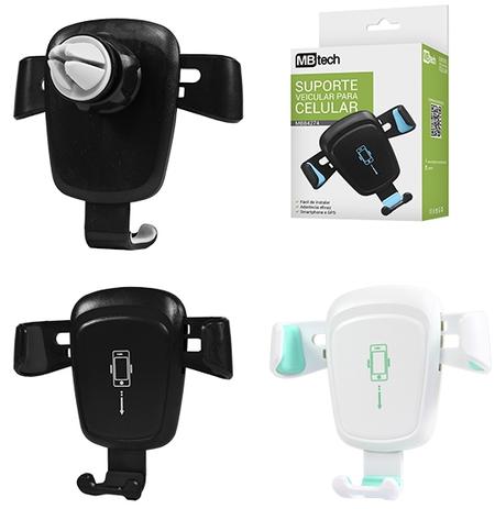 Suporte automotivo saida de ar para celular/gps automatico colors na caixa - Royal eletronic Menor preço em Suporte automotivo saida de ar para celular/gps automatico colors na caixa - Royal eletronic