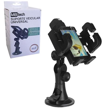 Suporte automotivo universal medio para celular/gps - Rio chwns Menor preço em Suporte automotivo universal medio para celular/gps - Rio chwns