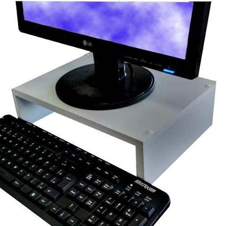 Suporte Base para monitor em MDF 35Lx12Ax25P - Virtude móveis Menor preço em Suporte Base para monitor em MDF 35Lx12Ax25P - Virtude móveis