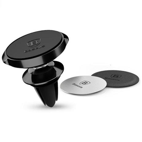 Suporte Baseus Veicular Magnético 360º Saída Ar Celular Menor preço em Suporte Baseus Veicular Magnético 360º Saída Ar Celular
